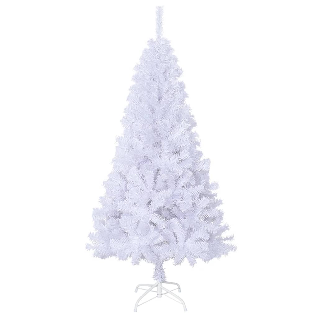 Vidaxl kunstkerstboom met dikke takken 120 cm pvc wit
