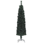 Vidaxl kunstkerstboom met standaard smal 210 cm glasvezel