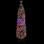 Vidaxl kunstkerstboom met standaard smal 210 cm glasvezel
