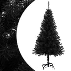 Vidaxl kunstkerstboom met standaard 120 cm pvc zwart