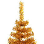 VidaXL Kunstkerstboom met standaard 240 cm PET goudkleurig