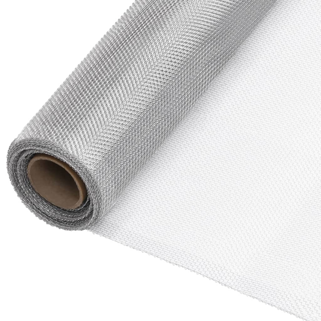 Vidaxl gaas 100x2000 cm aluminium zilverkleurig