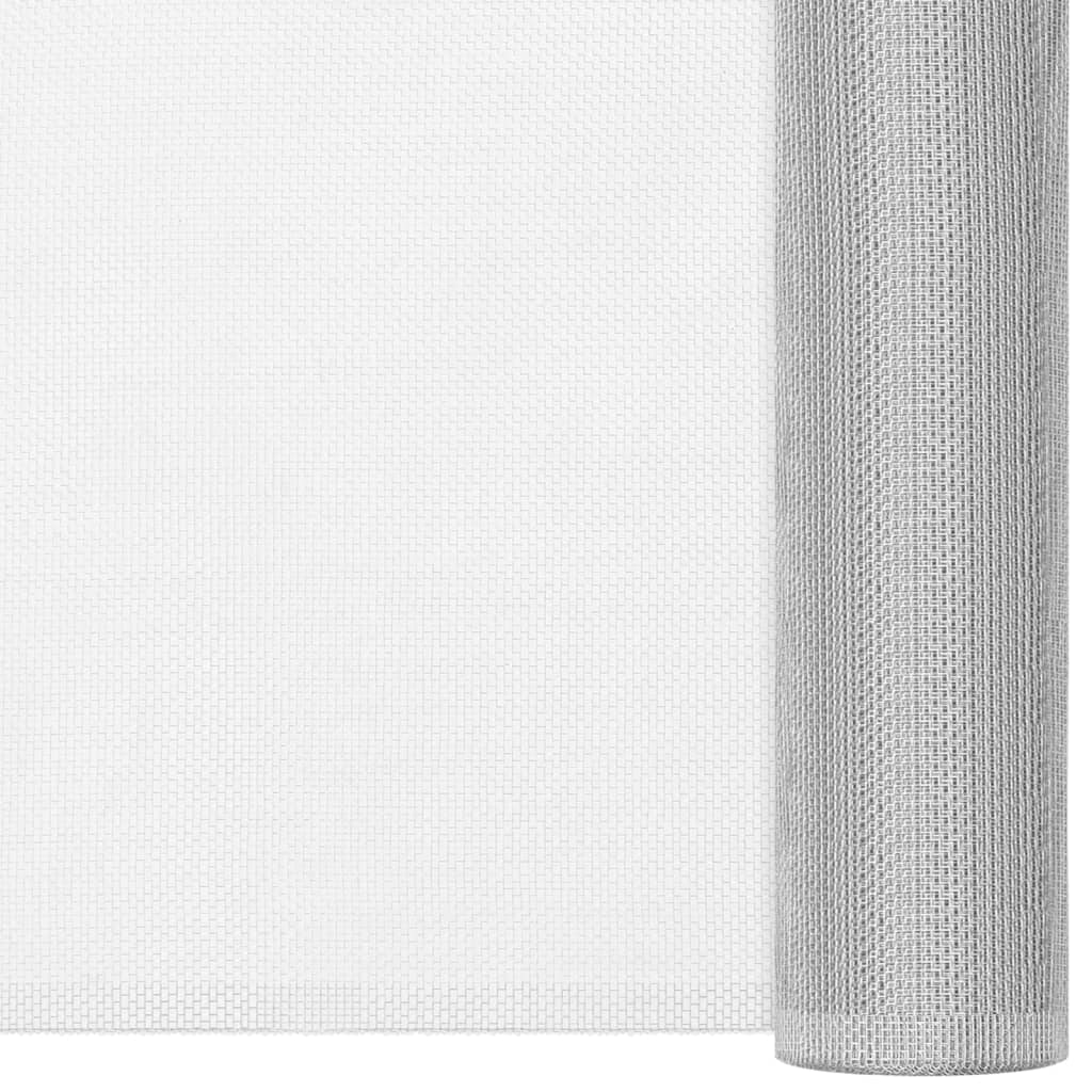 Vidaxl gaas 100x2000 cm aluminium zilverkleurig
