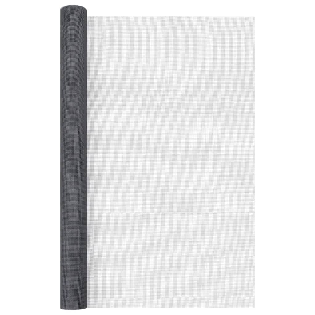 Vidaxl gaas 112x1000 cm glasvezel grijs