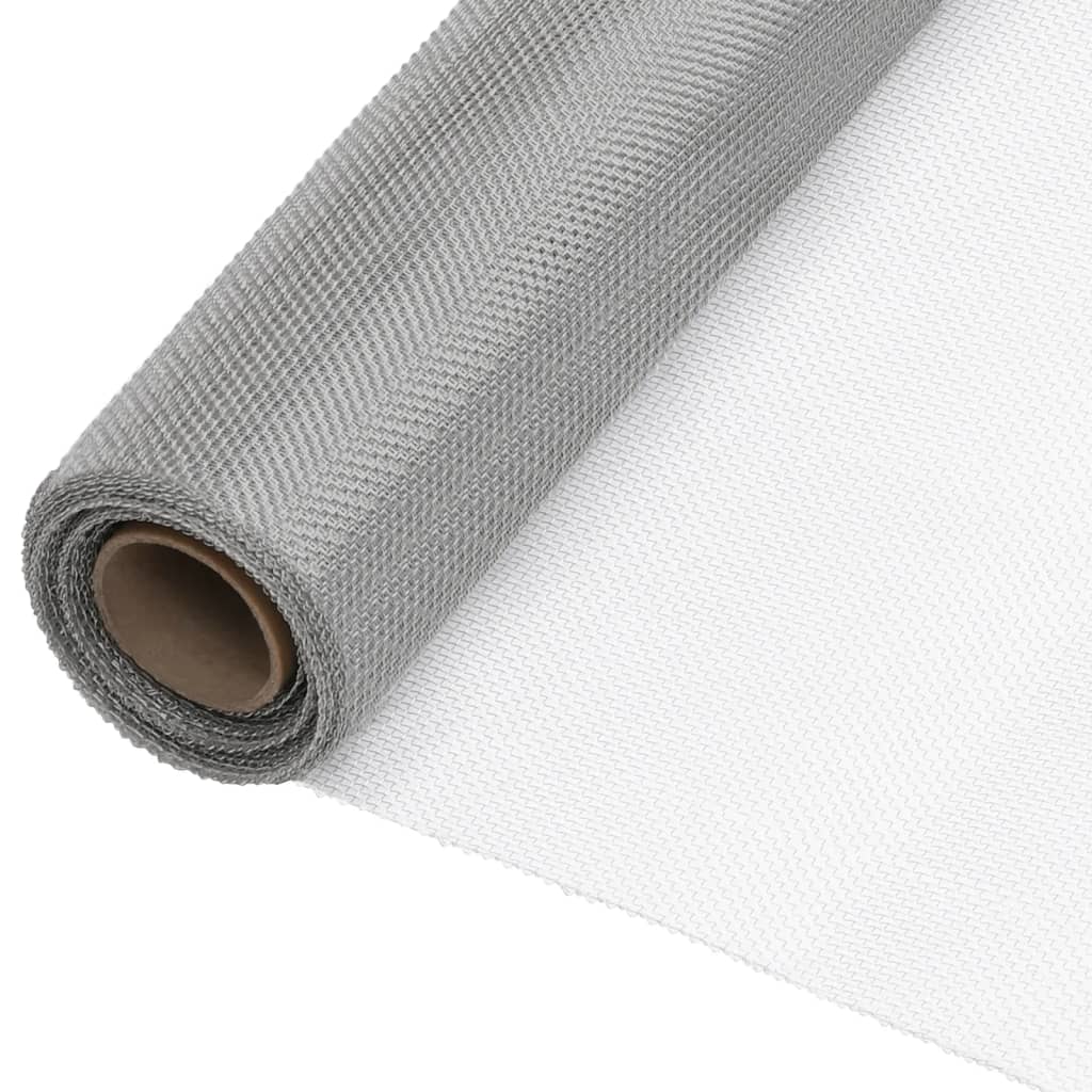 Vidaxl gaas 60x1000 cm roestvrij staal zilverkleurig