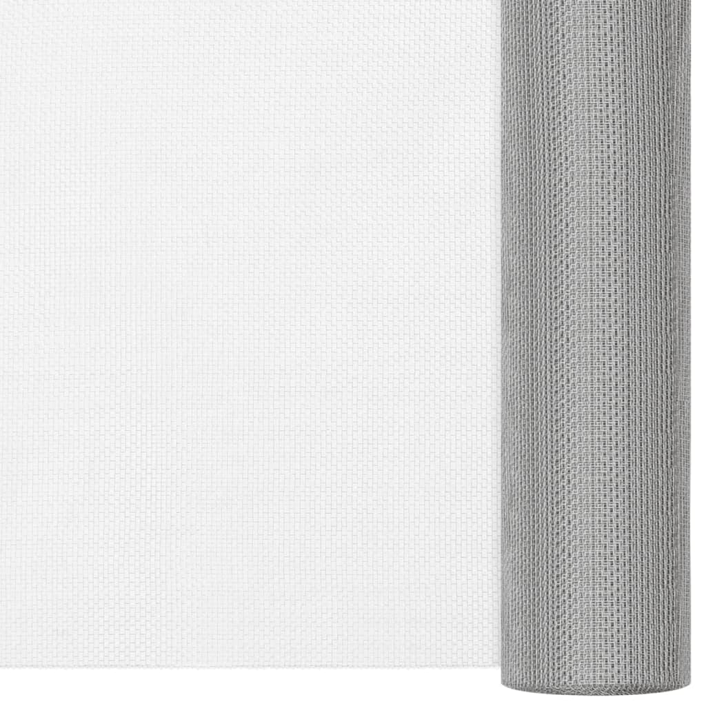 VidaXL Gaas 60x2000 cm roestvrij staal zilverkleurig