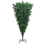 VidaXL Kunstkerstboom omgekeerd met standaard 240 cm groen