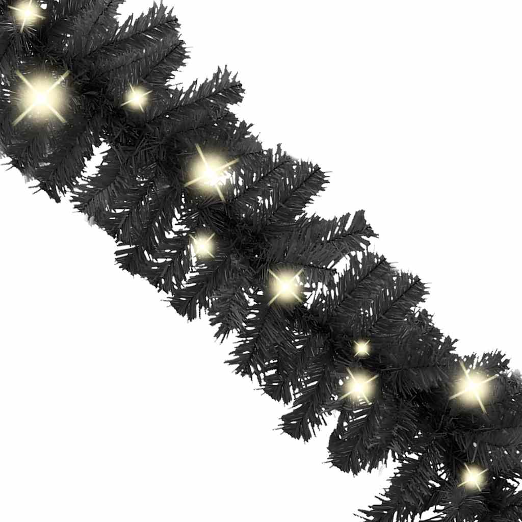 Vidaxl kerstslinger met led-lampjes 10 m zwart