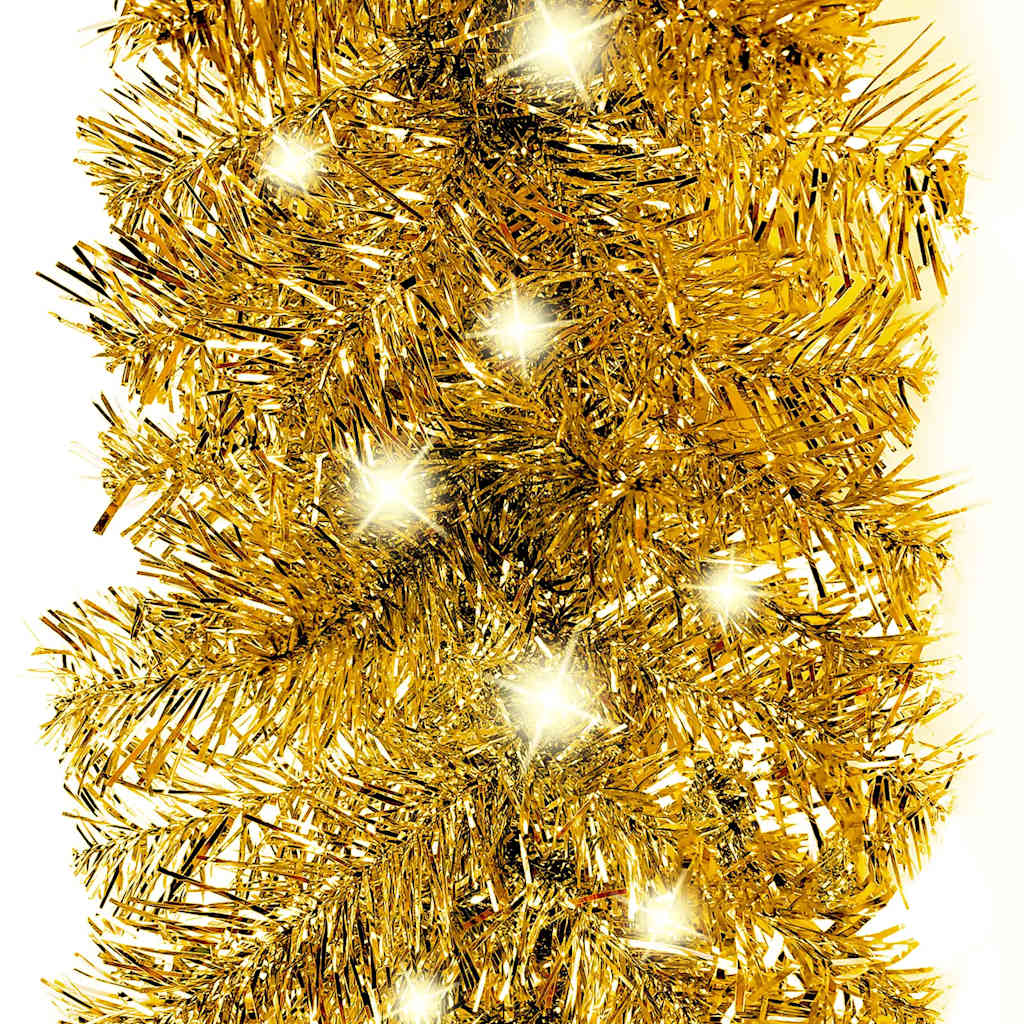 Vidaxl kerstslinger met led-lampjes 10 m goudkleurig