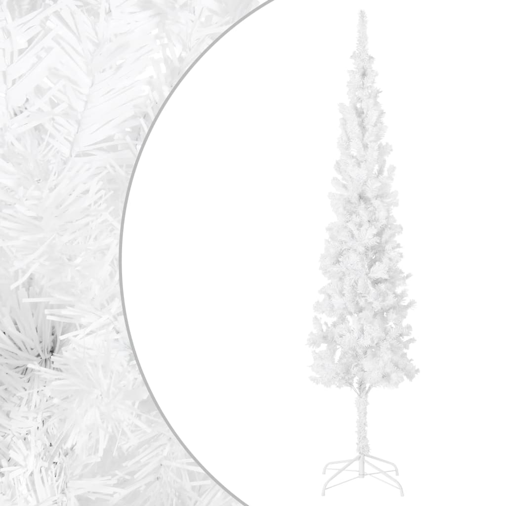 VidaXL Kerstboom smal 210 cm wit