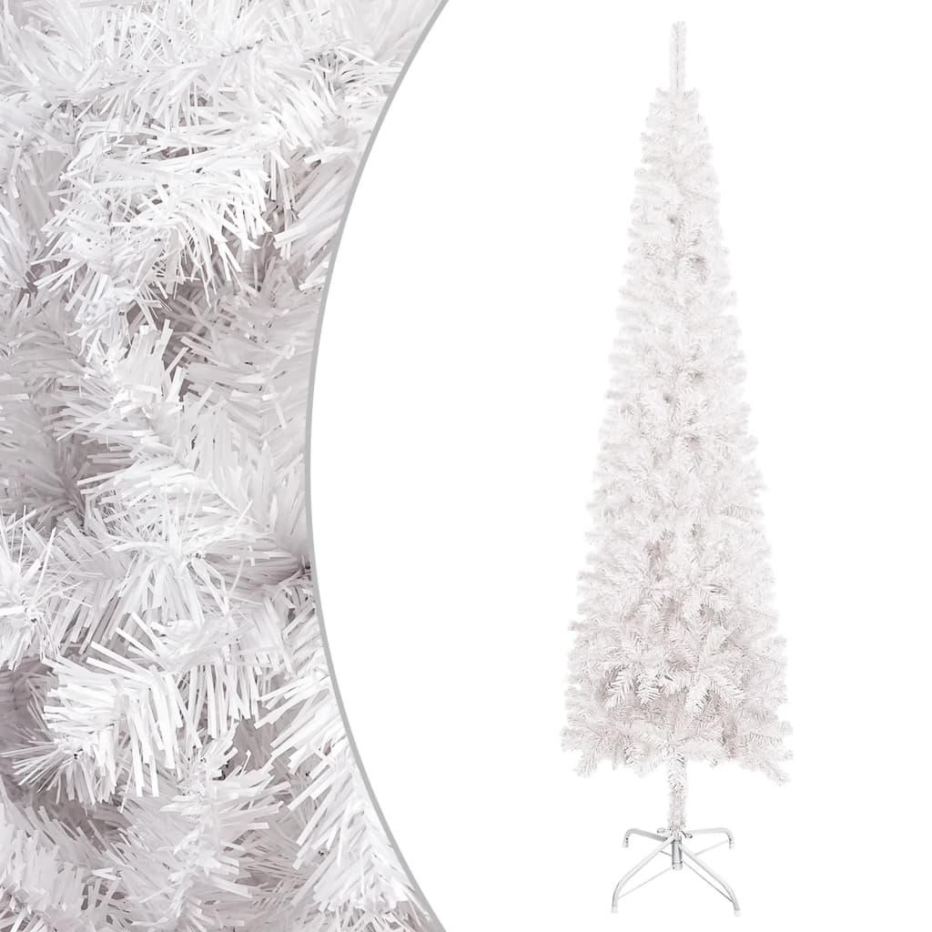 VidaXL Kerstboom smal 240 cm wit