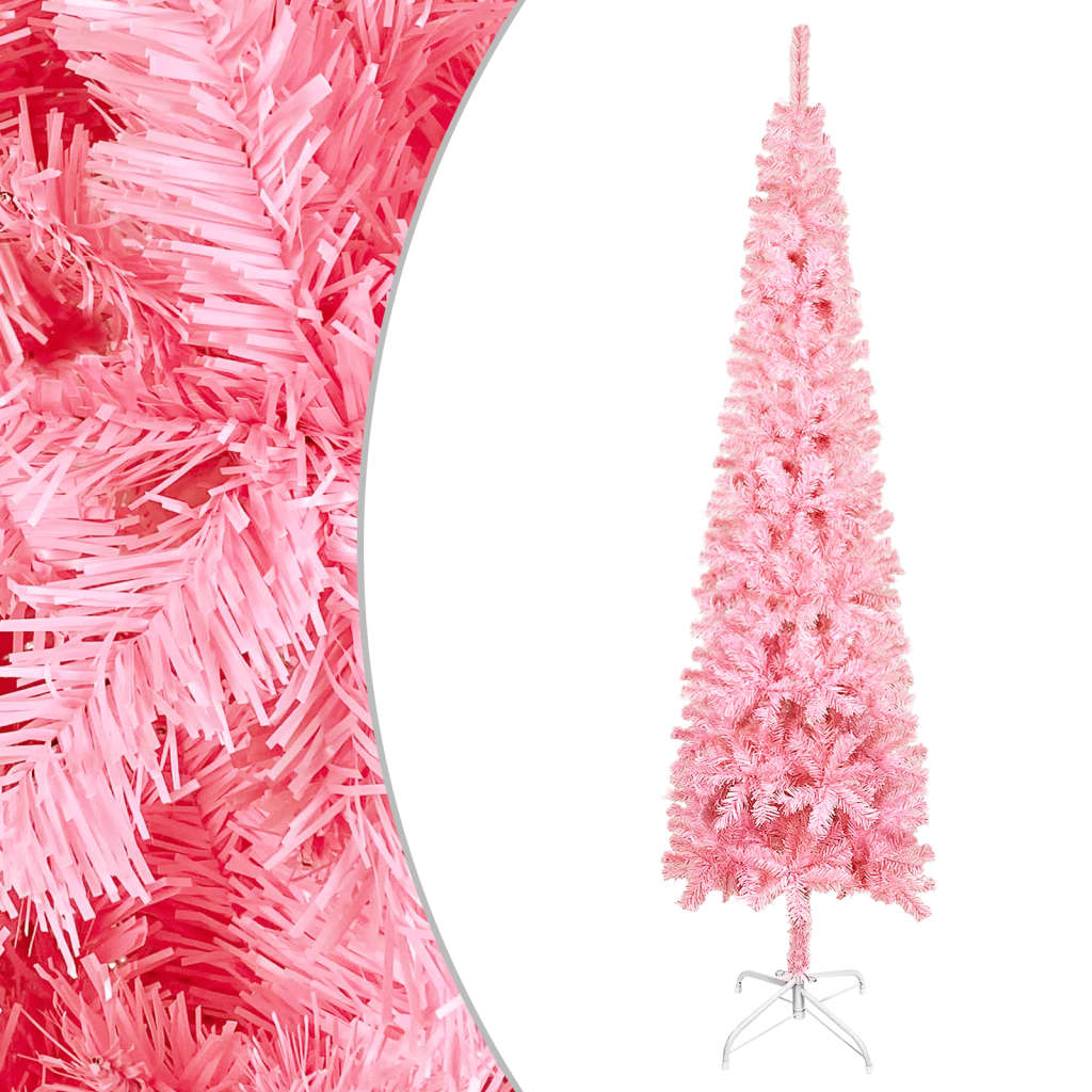 VidaXL Kerstboom smal 120 cm roze