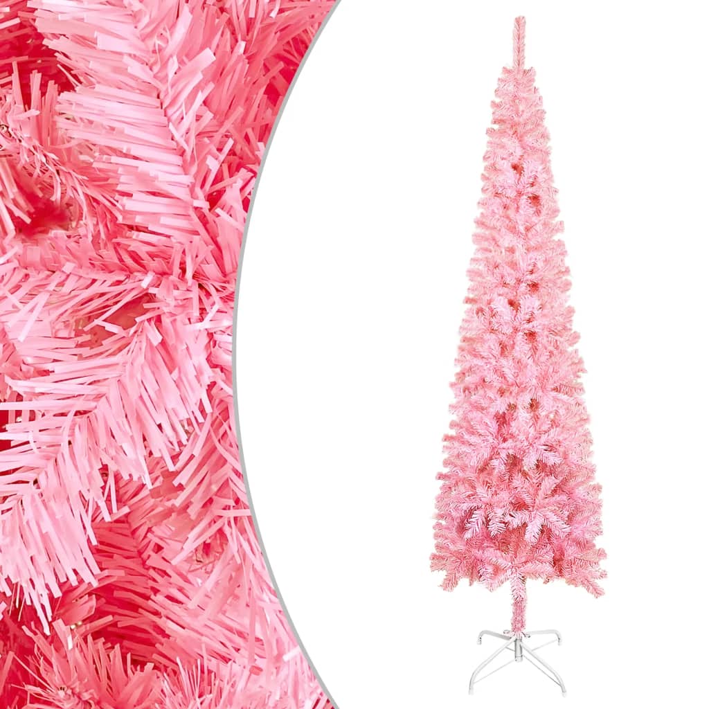 VidaXL Kerstboom smal 150 cm roze