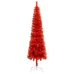 VidaXL Kerstboom smal 150 cm rood