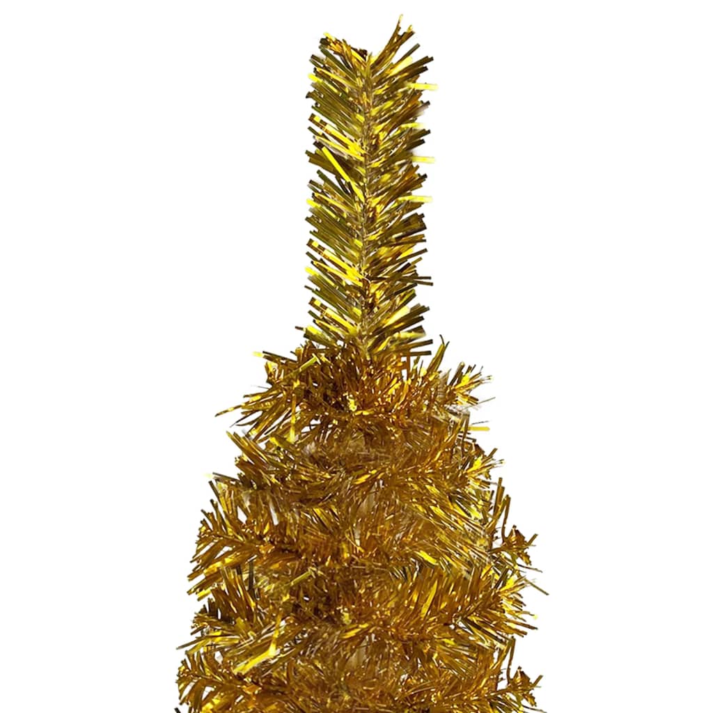 VidaXL Kerstboom smal 120 cm goudkleurig
