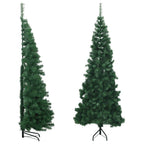 Vidaxl kunstkerstboom hoek 210 cm pvc groen