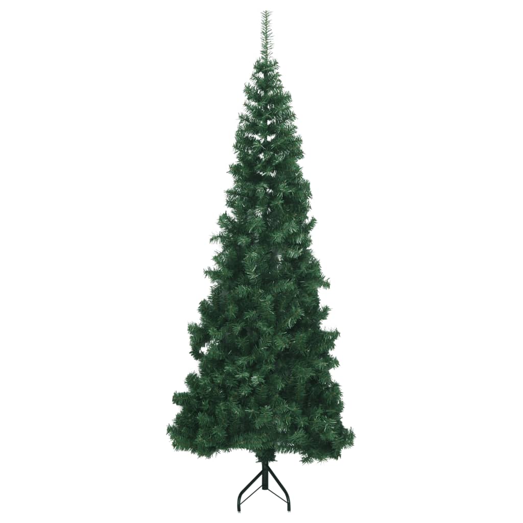 Vidaxl kunstkerstboom hoek 210 cm pvc groen