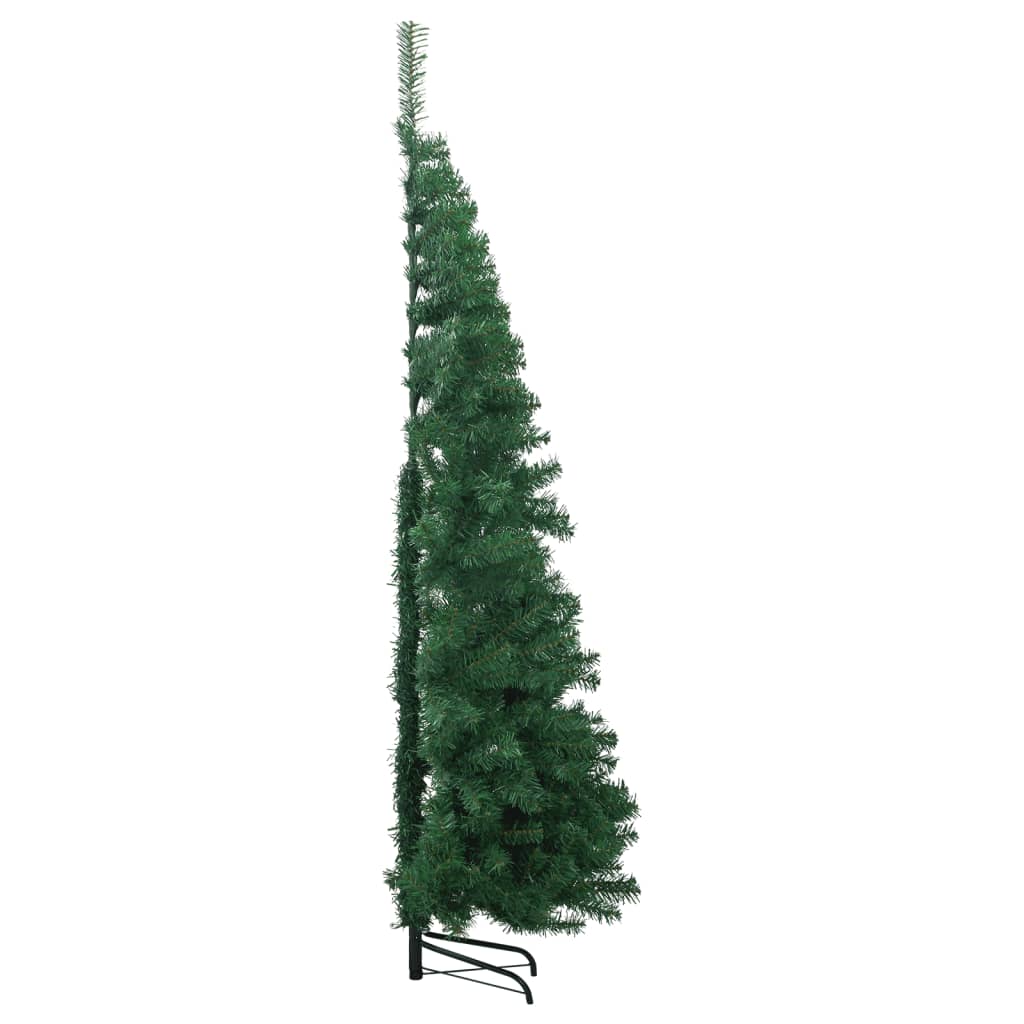 Vidaxl kunstkerstboom hoek 240 cm pvc groen