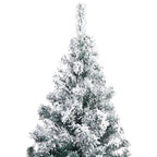 VidaXL Kunstkerstboom met sneeuwvlokken 300 cm PVC groen