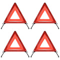 Vidaxl gevarendriehoeken 4 st 56,5x36,5x44,5 cm rood
