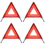 Vidaxl gevarendriehoeken 4 st 56,5x36,5x44,5 cm rood
