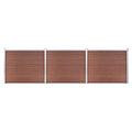 VidaXL Schuttingpanelenset 526x146 cm HKC bruin