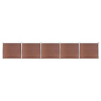 VidaXL Schuttingpanelenset 872x146 cm HKC bruin