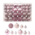 Vidaxl 100-delige kerstballenset roze