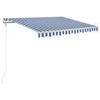 Vidaxl luifel automatisch uittrekbaar 300x250 cm blauw en wit