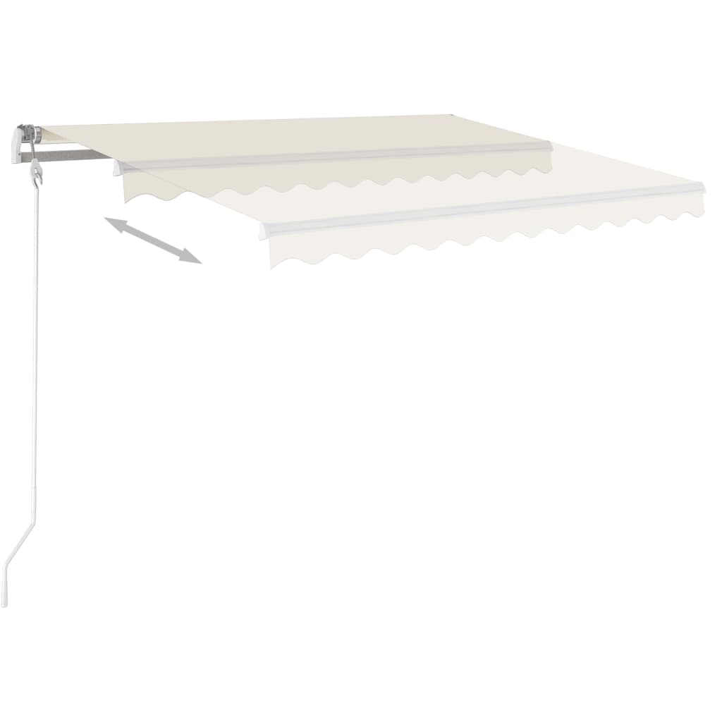 Vidaxl luifel automatisch uittrekbaar 300x250 cm crème