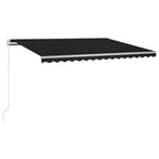 Vidaxl luifel automatisch met led en windsensor 300x250 cm antraciet
