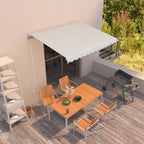 Vidaxl luifel handmatig uittrekbaar 350x250 cm crèmekleurig