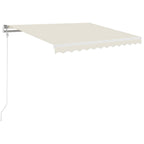 Vidaxl luifel automatisch uittrekbaar 350x250 cm crèmekleurig