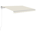 Vidaxl luifel automatisch met led en windsensor 350x250 cm crèmekleur