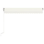 VidaXL Luifel automatisch uittrekbaar 450x300 cm crèmekleurig