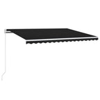 VidaXL Luifel automatisch met LED en windsensor 450x300 cm antraciet
