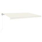 VidaXL Luifel automatisch uittrekbaar 500x300 cm crèmekleurig