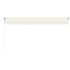 VidaXL Luifel automatisch uittrekbaar 500x300 cm crèmekleurig