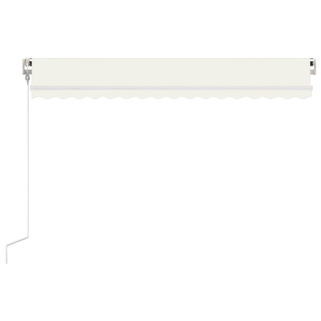 VidaXL Luifel automatisch uittrekbaar 400x350 cm crèmekleurig