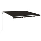VidaXL Luifel automatisch uittrekbaar 400x350 cm antracietkleurig