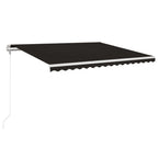 VidaXL Luifel automatisch met LED en windsensor 400x350 cm antraciet