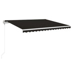 VidaXL Luifel automatisch uittrekbaar 450x350 cm antracietkleurig