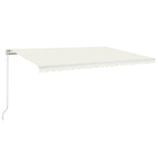 VidaXL Luifel handmatig uittrekbaar 500x350 cm crèmekleurig