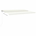 VidaXL Luifel automatisch uittrekbaar 500x350 cm crèmekleurig