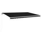VidaXL Luifel automatisch uittrekbaar 500x350 cm antracietkleurig