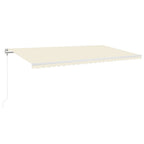 VidaXL Luifel automatisch uittrekbaar 600x350 cm crèmekleurig