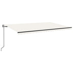 VidaXL Luifel automatisch uittrekbaar 500x300 cm crèmekleurig