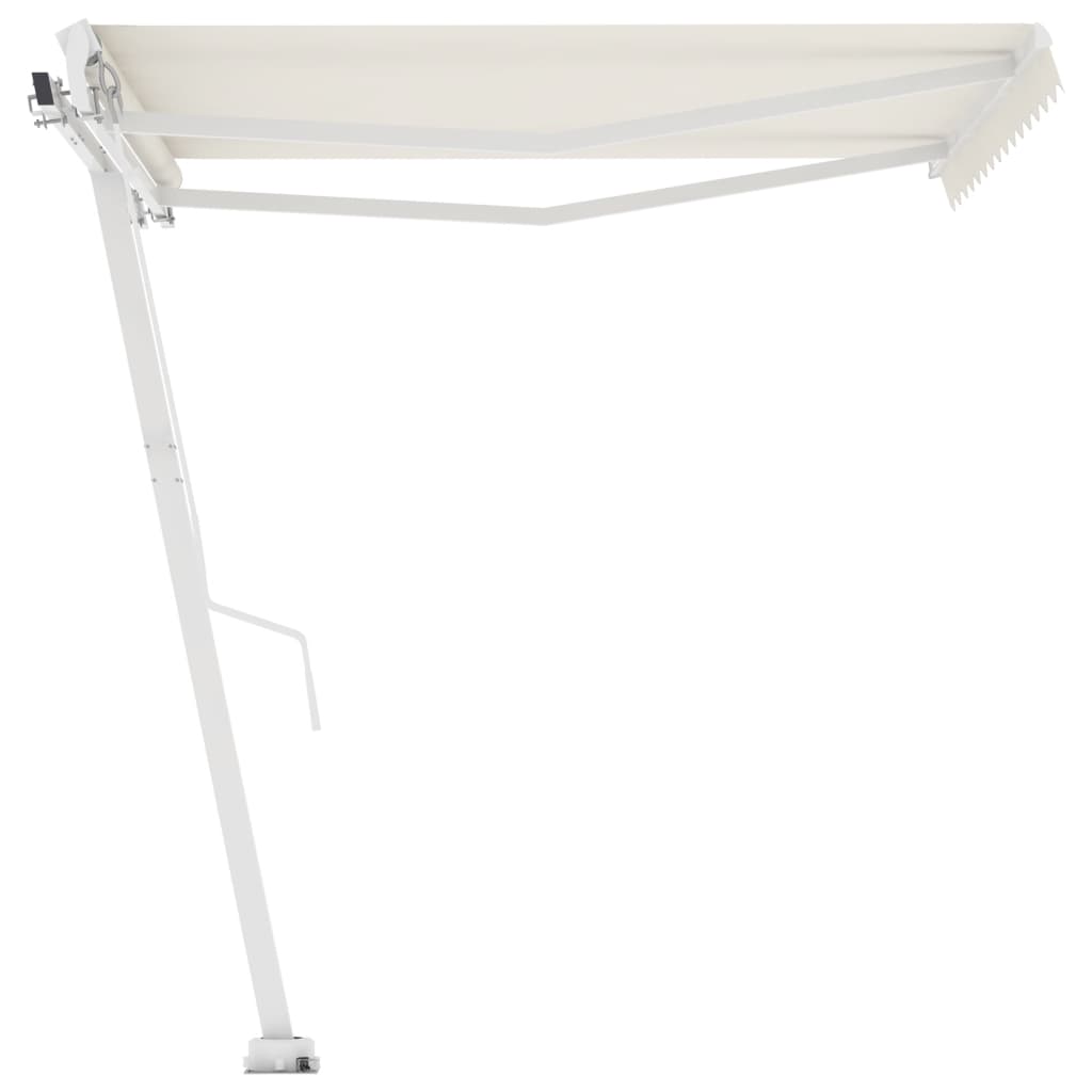 VidaXL Luifel vrijstaand automatisch 350x250 cm crèmekleurig