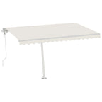 VidaXL Luifel vrijstaand automatisch 400x300 cm crèmekleurig