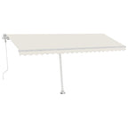 VidaXL Luifel vrijstaand automatisch 500x300 cm crèmekleurig